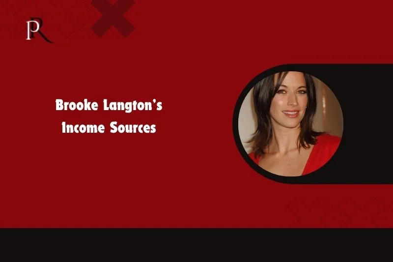 Brooke Langton's income source