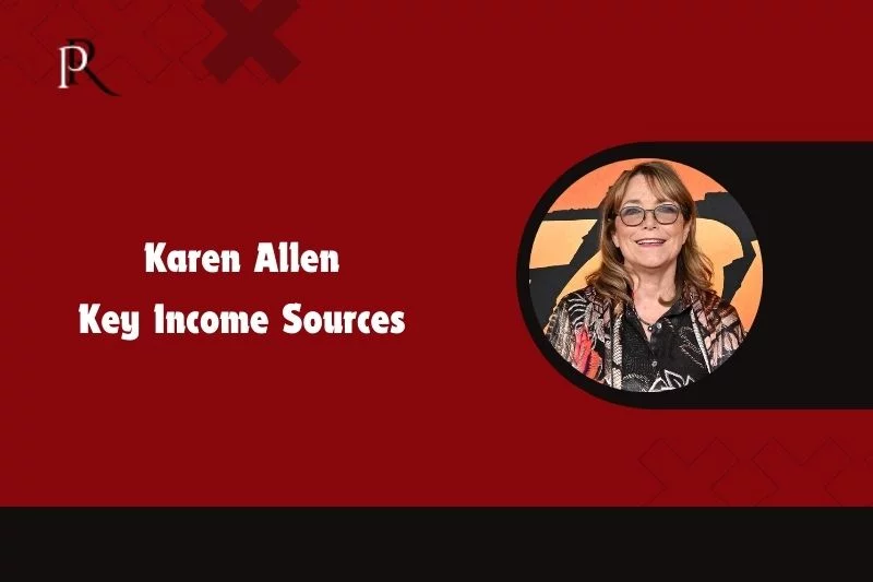 Karen Allen's main source of income