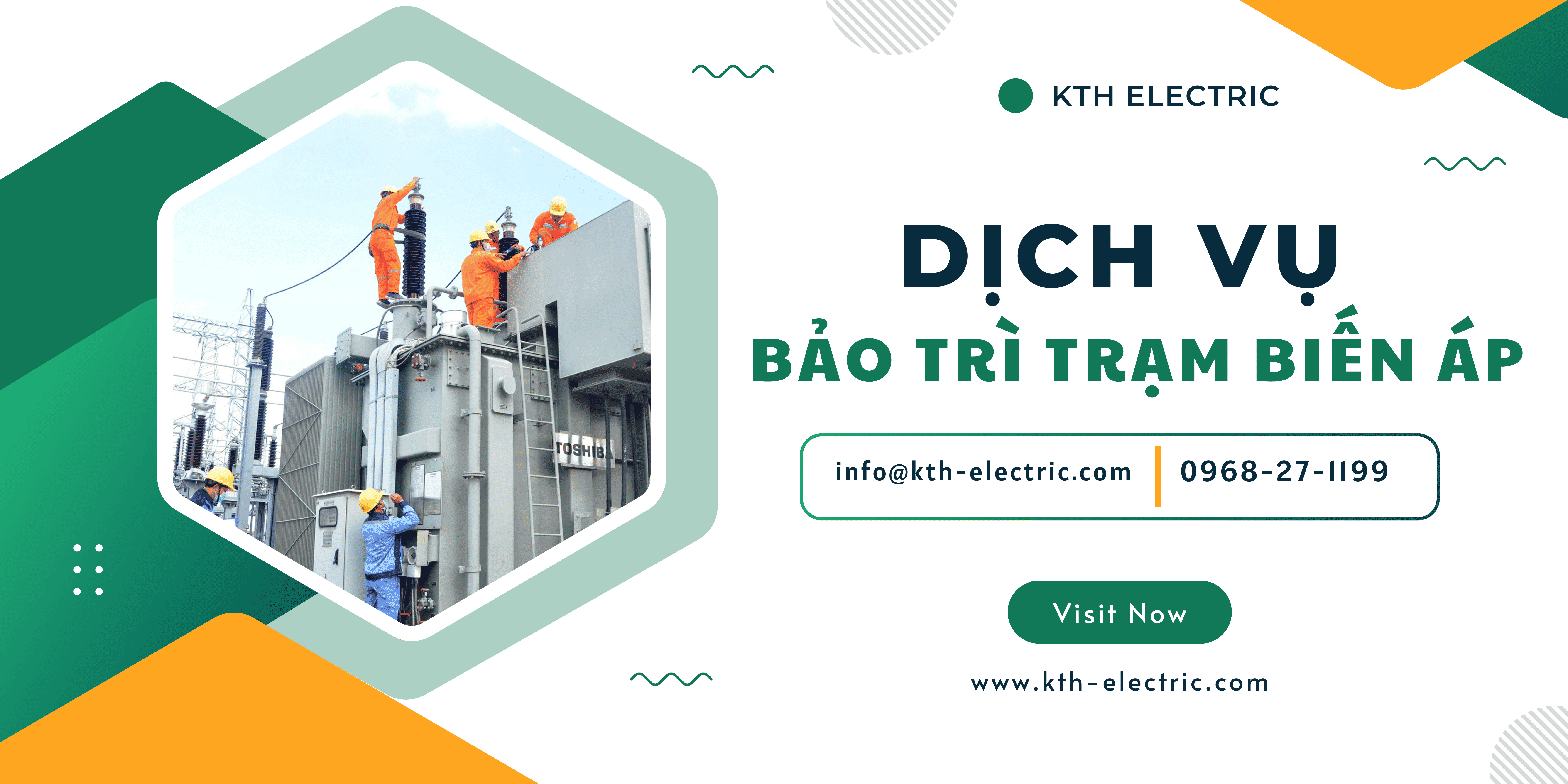 banner bảo trì trạm biến áp