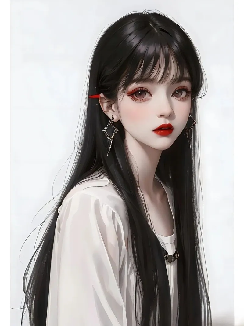 Inspiring inspiration with beautiful beautiful female anime portrait avatar