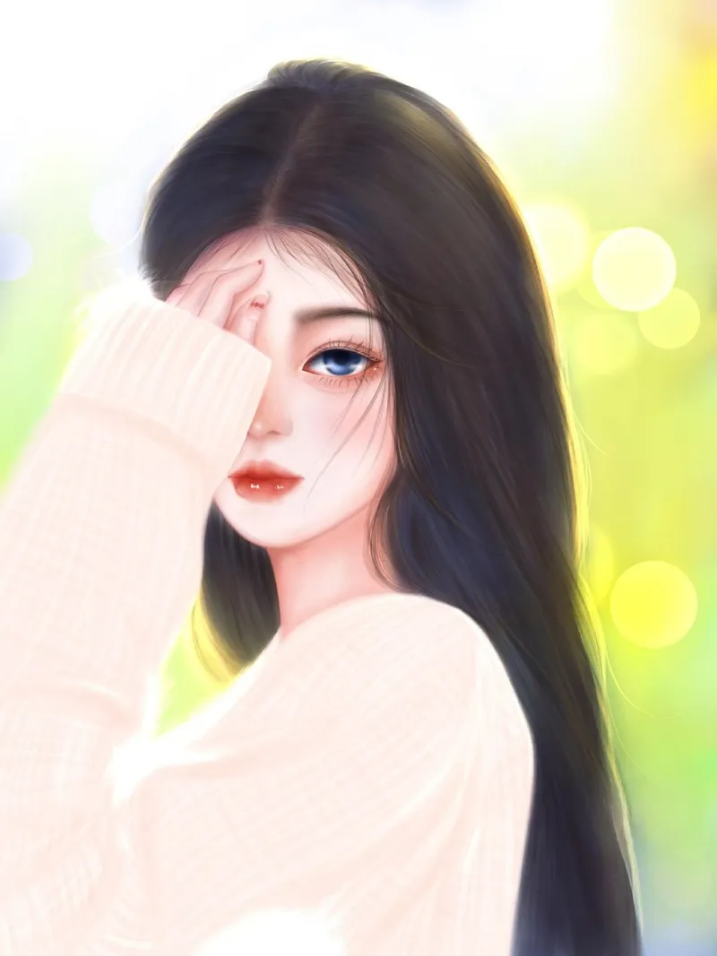 Inspire every day with a beautiful beautiful female anime portrait avatar