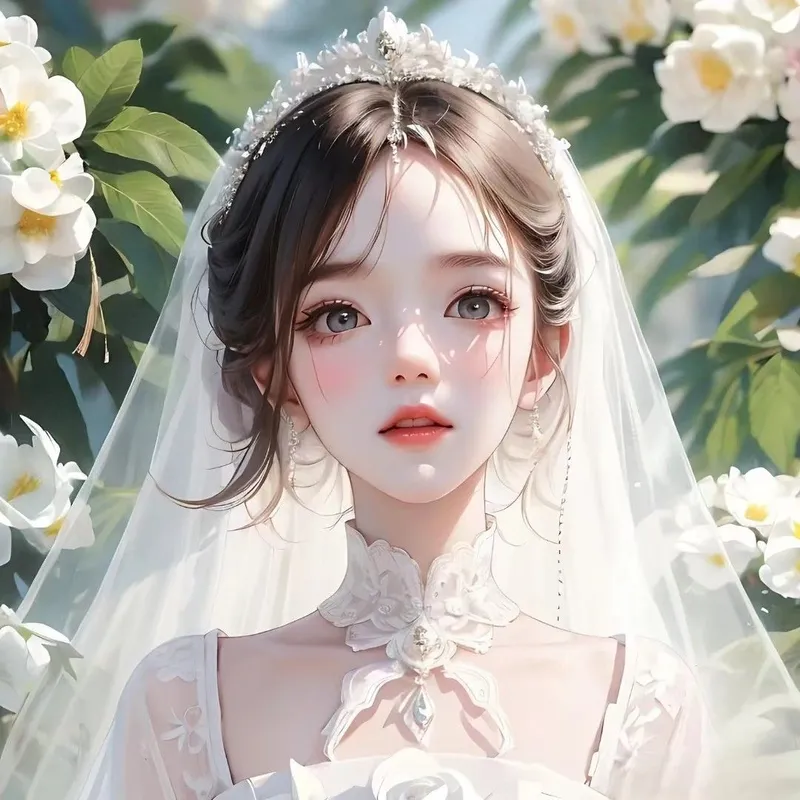 Discover the sweetness through the beautiful and charming female anime portrait avatar