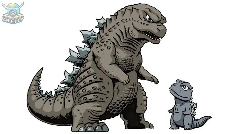 Tuyển chọn 300+ tranh tô màu Godzilla ấn tượng cho bé