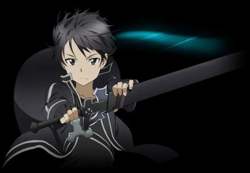 Từng hình ảnh anime Kirito đều mang độ phân giải cao, ngầu đỉnh khiến ai cũng mê.