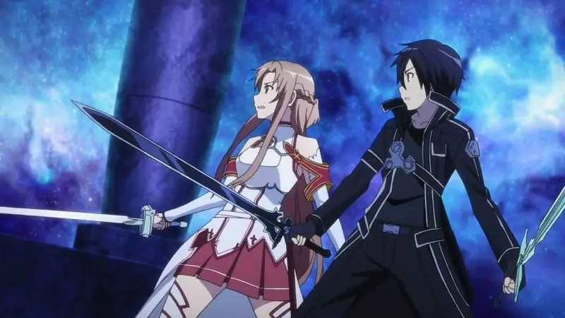 Hình ảnh anime Kirito đạt chuẩn chất lượng, từng nét vẽ đều cuốn hút.