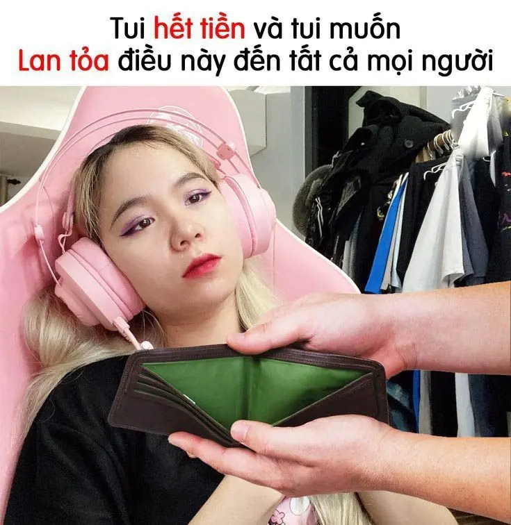 Meme hết tiền với những biểu cảm vui nhộn