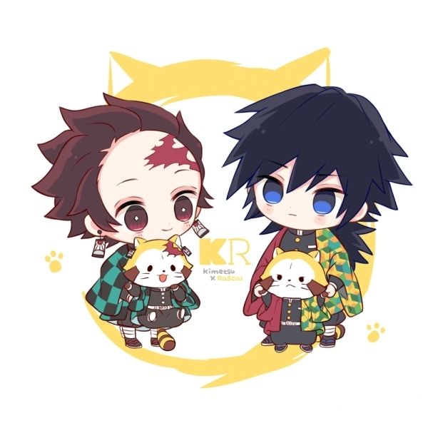 Kimetsu Yaiba Chibi ảnh với đôi mắt lấp lánh của Nezuko