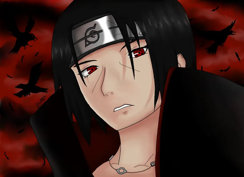 Ảnh itachi uchiha với phong cách lạnh lùng quyến rũ