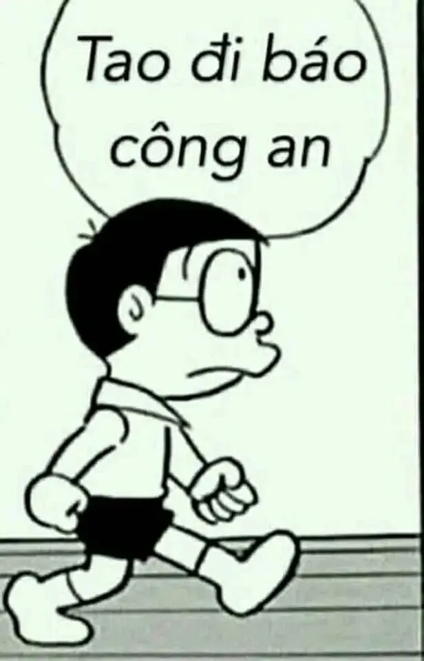 Meme Nobita đến cảnh sát và cảnh sát độc đáo