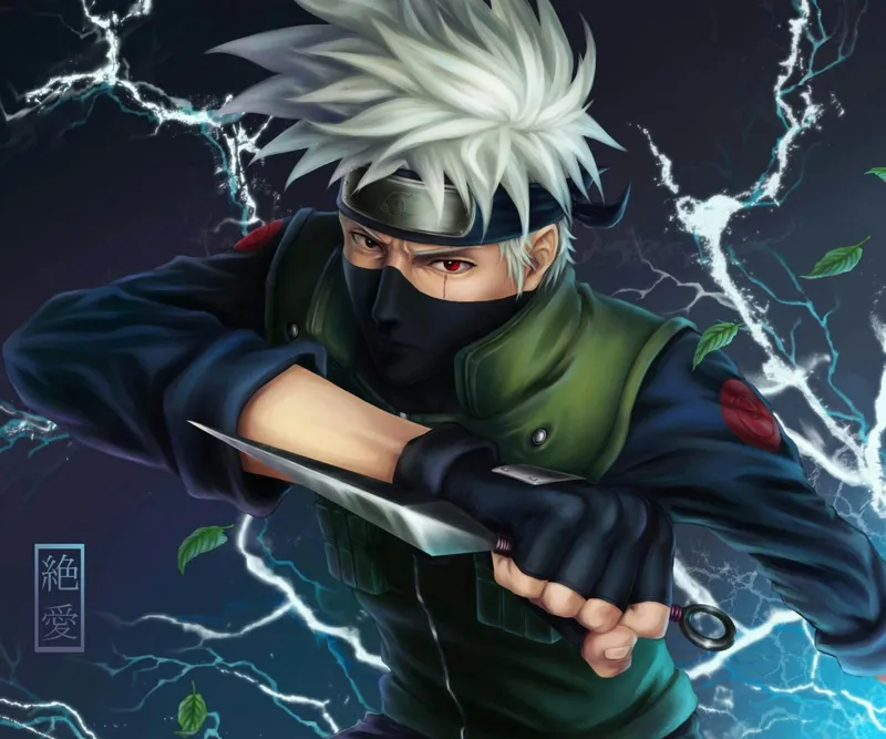 Hình ảnh của Kakashi Hatake đầy hấp dẫn, lý tưởng cho mọi người hâm mộ của Naruto