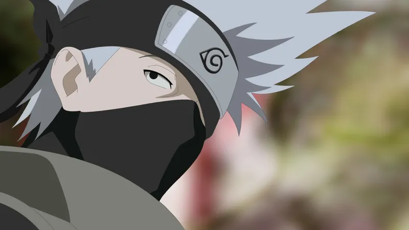 Hình ảnh kakashi hatake với biểu cảm lạnh, thu hút mọi ánh mắt