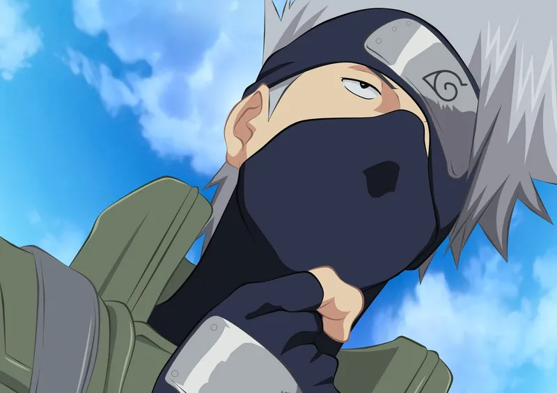 Hình ảnh Kakashi Hatake trong trang phục Ninja quen thuộc, Tiêu chuẩn tuyệt vời