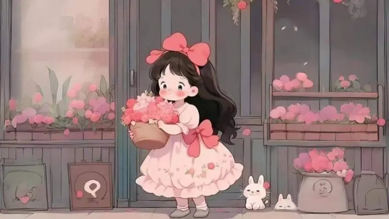 Hình nền dễ thương Chibi mang lại niềm vui cho máy tính