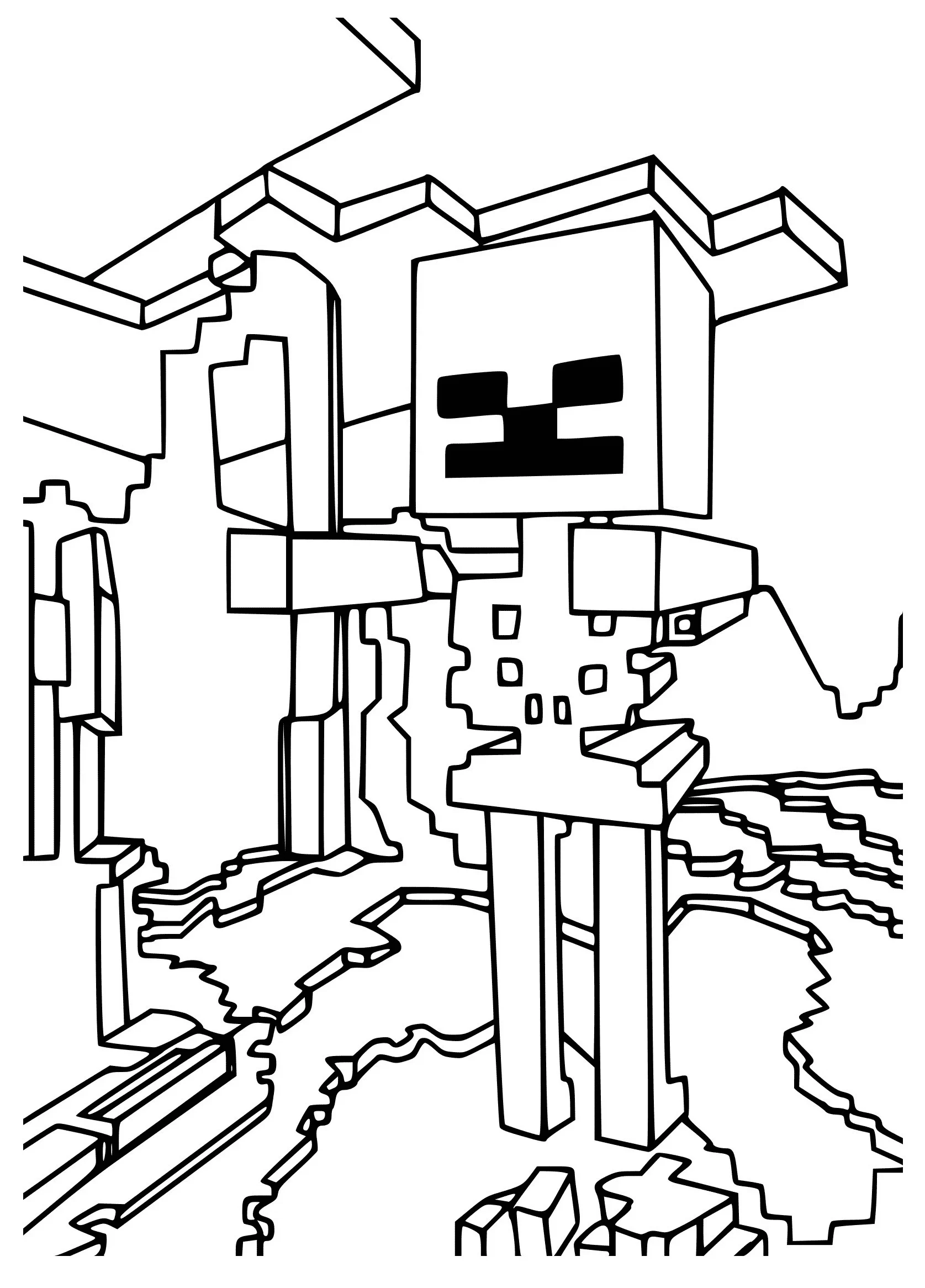 Download free Minecraft coloring paintings, your baby will be creative every day.