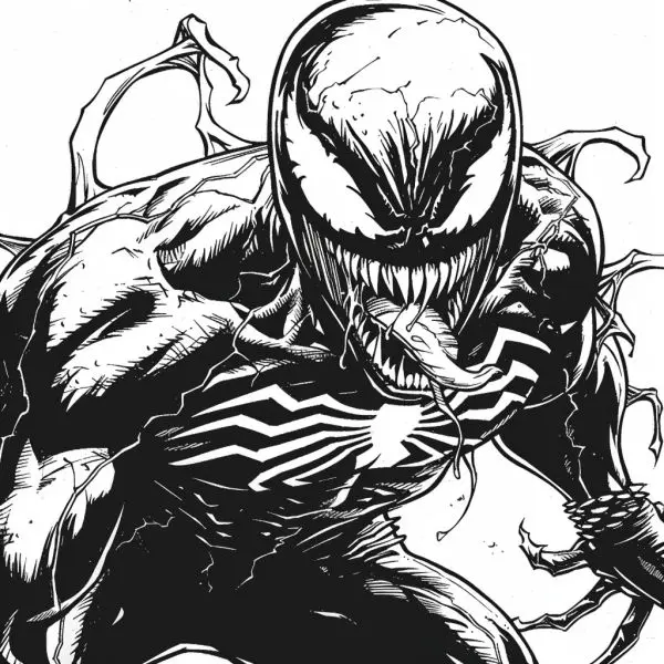 Coloring Venom - Interesting entertainment helps children love painting.