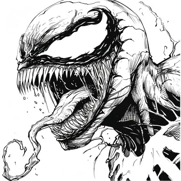 Discovering the color of the Venom - the perfect gift for Marvel fans.