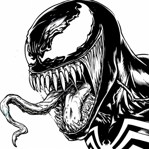 Unique Venom coloring painting - exciting way of learning for children.