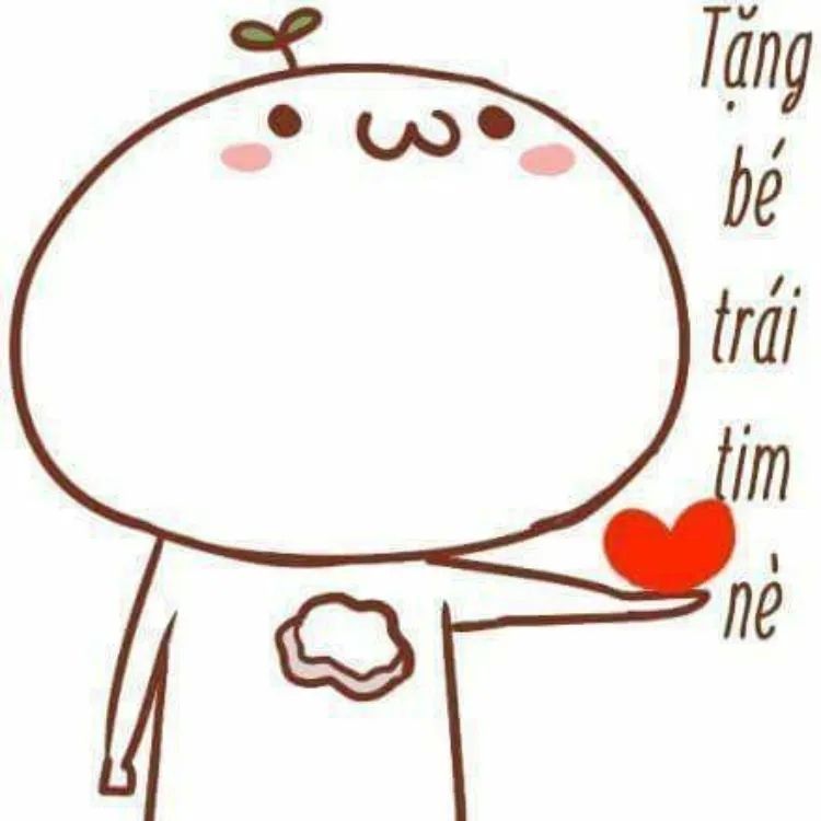 Tình yêu meme với biểu cảm dễ thương