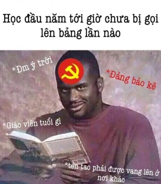 Meme tiếng Anh đen theo tiếng nói của bữa tiệc