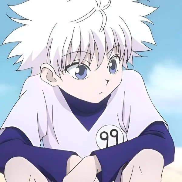 Avatar Killua với đôi mắt sắc bén, biểu tượng của sức mạnh.