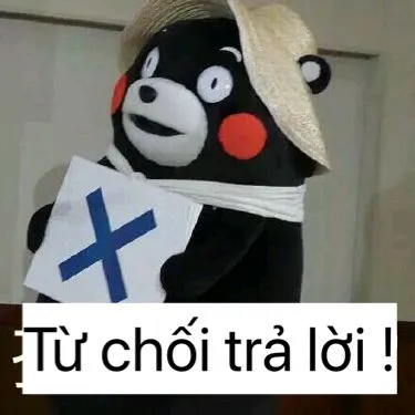 Meme từ chối dễ thương và thú vị