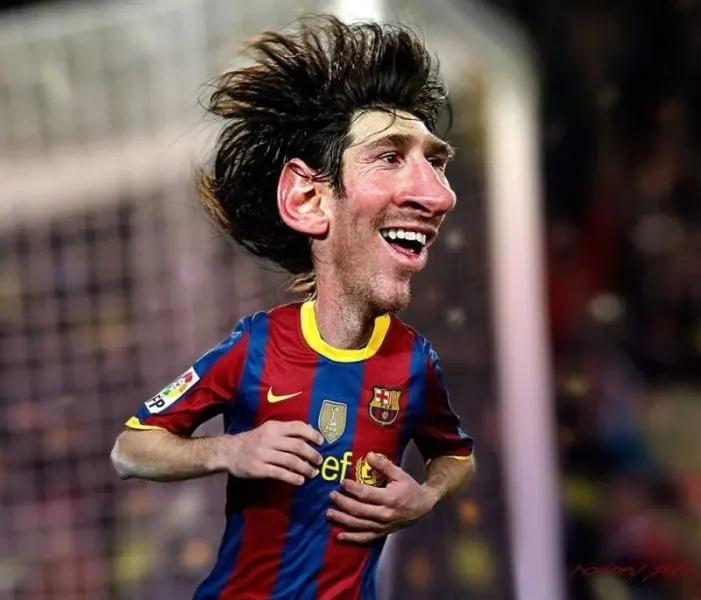 Messi meme với biểu cảm vui nhộn