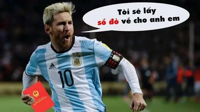 Messi Meme mang những cuốn sách màu đỏ cho bạn