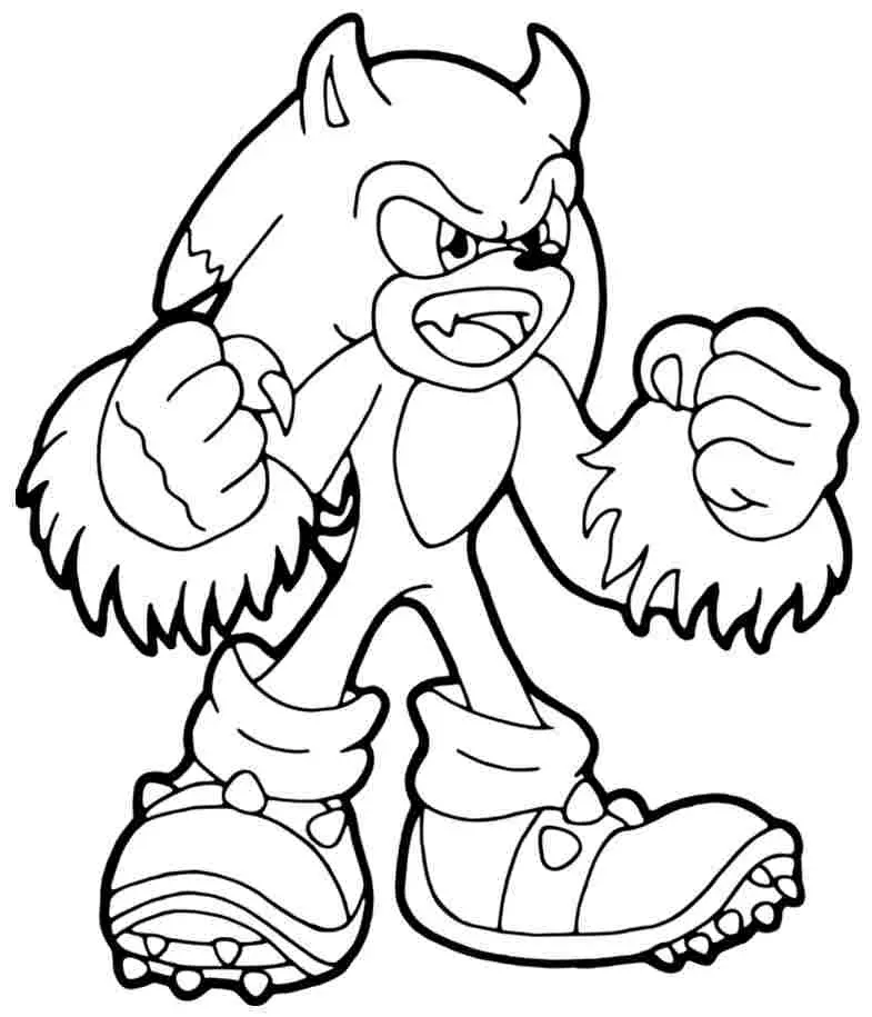 Coloring Sonic - Interesting educational activities for babies who love cartoon characters.