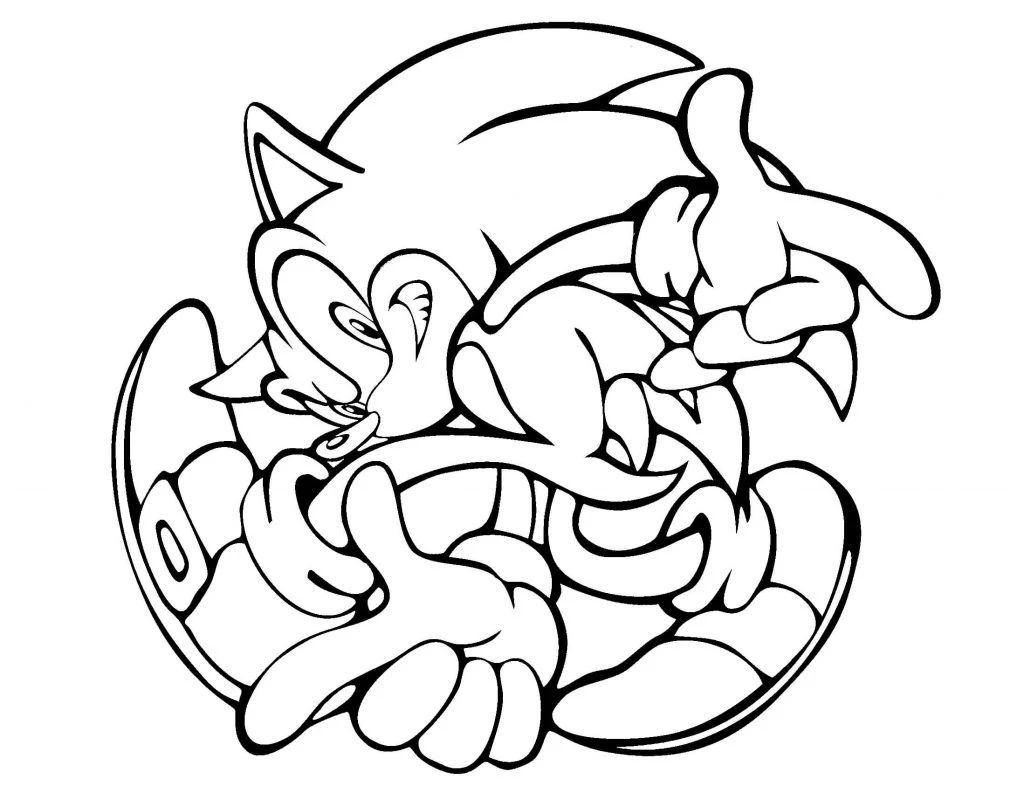 Coloring Sonic - Babies learn and play, develop creativity and love art.