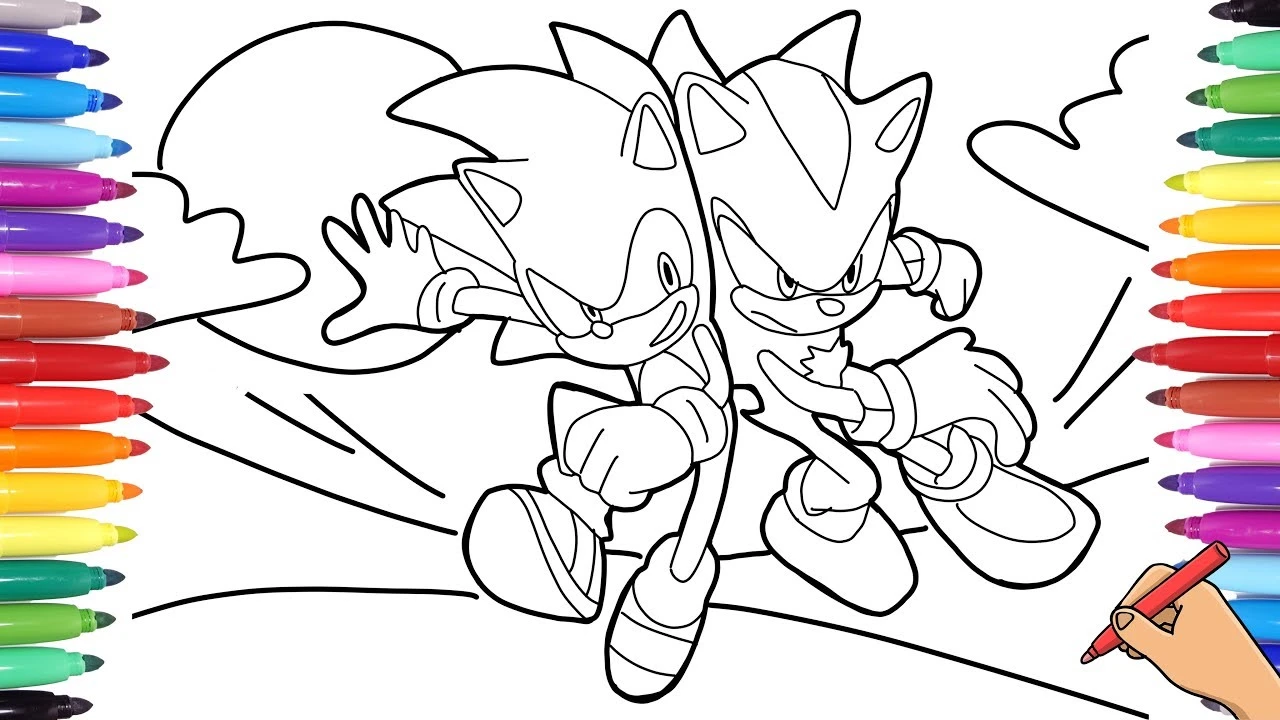 Together with Sonic coloring, discover the strength of your favorite character.