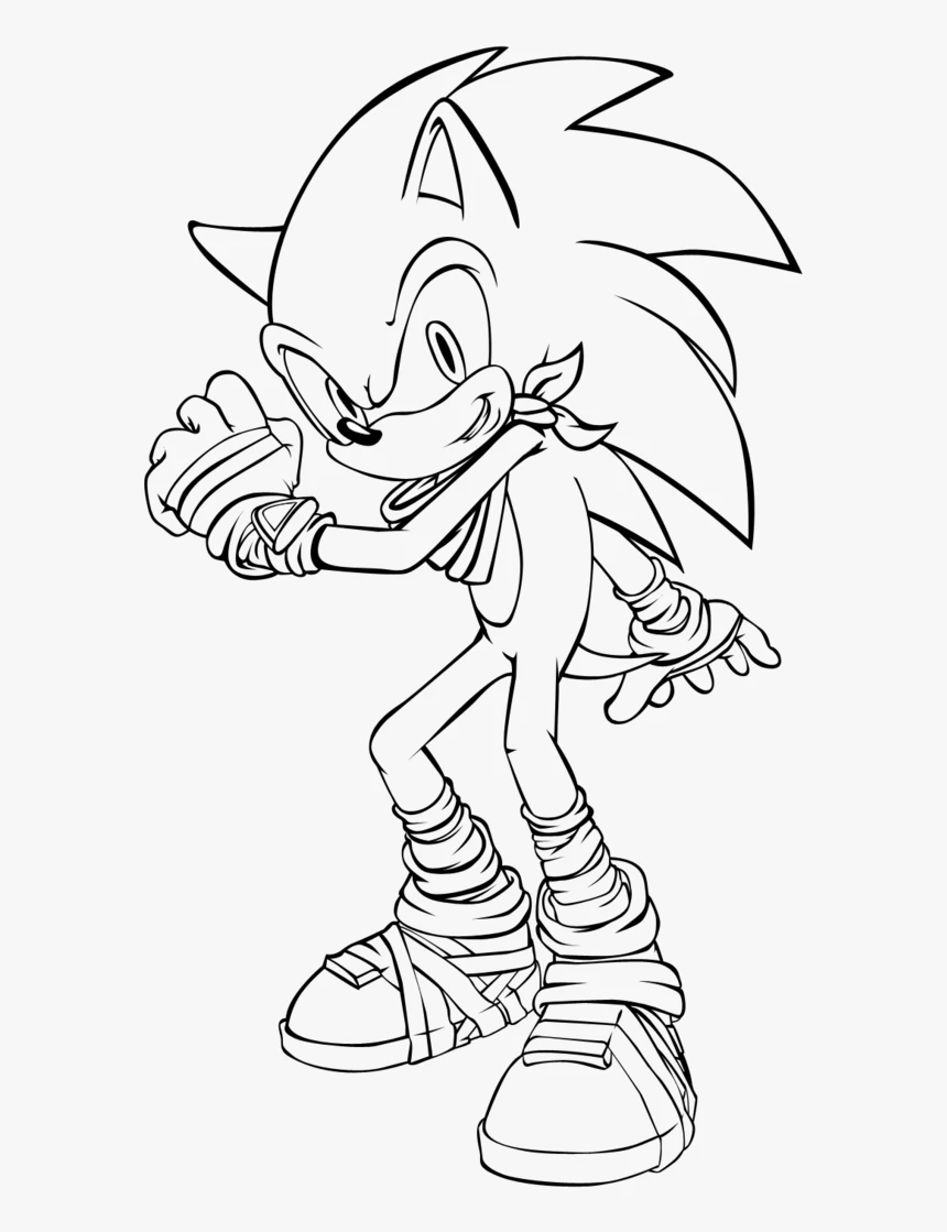 Coloring Sonic - Interesting ways for children to play and learn about celebrities.