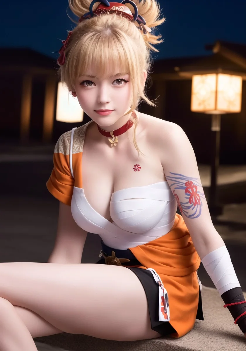 Cái nhìn dễ thương trong bức ảnh của một cô gái cosplay hầu gái.