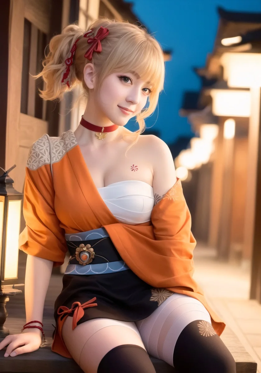 Đắm chìm trong bức ảnh của một cô gái cosplay ngọt ngào.