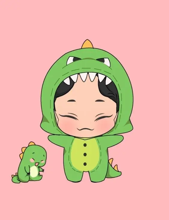 Hình nền chibi avatar hình nền khủng long cute ff, mang lại sự tươi vui và dễ chịu