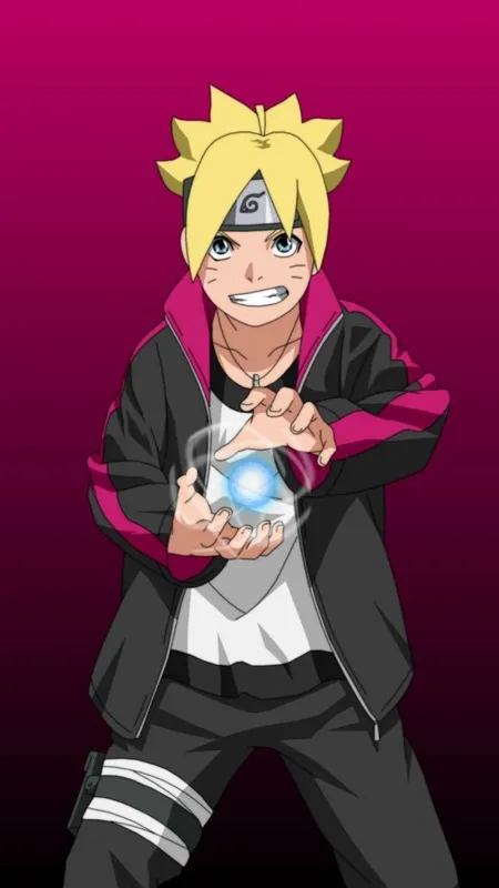 Ảnh Boruto Uzumaki có thể nhìn thấy một tinh thần chiến đấu dai dẳng