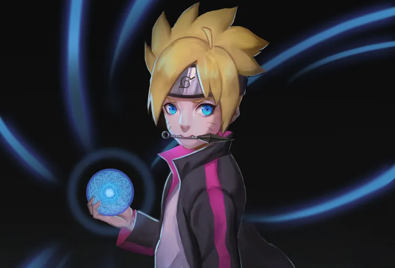 Ngưỡng mộ hình ảnh của Boruto Uzumaki trong một trận chiến kịch tính