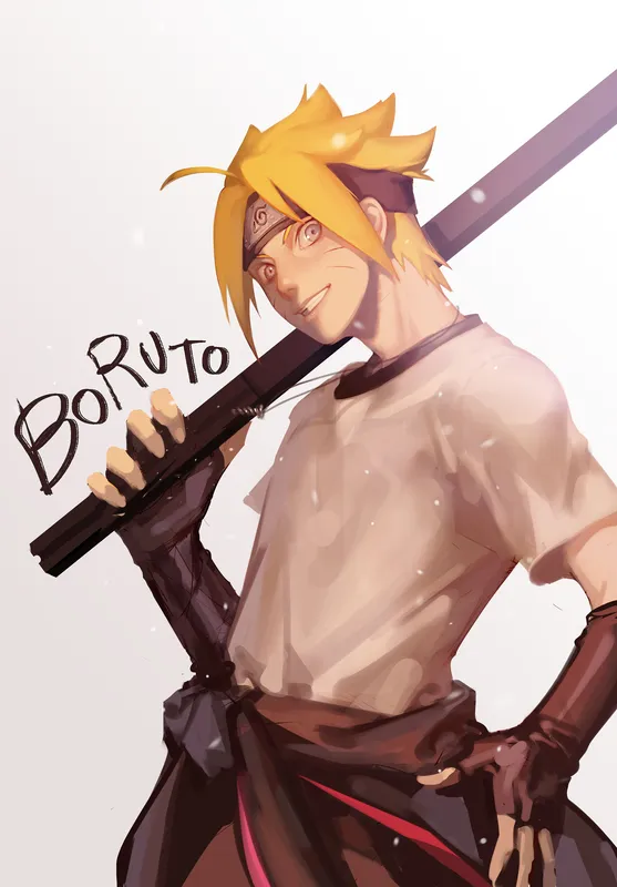 Ảnh Boruto Uzumaki trong các hành động bắt mắt