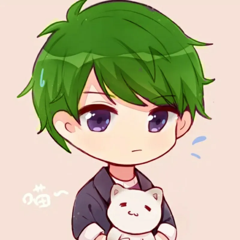 Bức ảnh chibi dễ thương như một hình đại diện nữ, với phong cách anime.