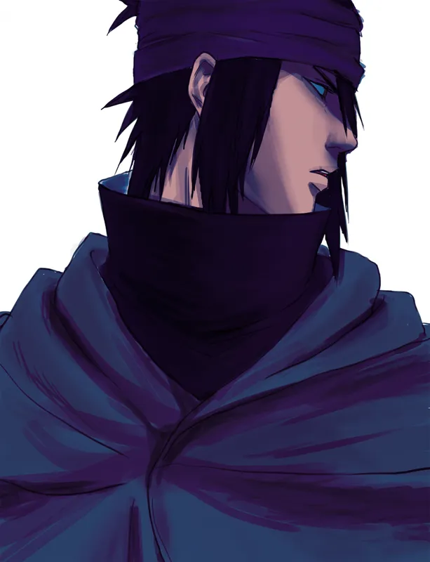 Ảnh Sasuke Uchiha với tính khí mạnh mẽ