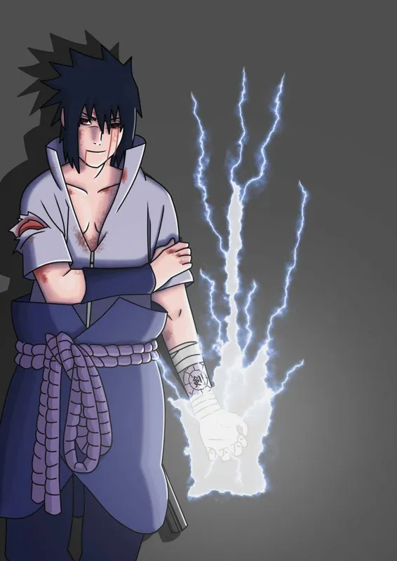 Sasuke Uchiha ảnh trong những khoảnh khắc hành động