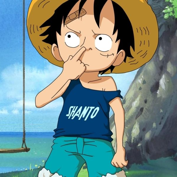 Học thời thơ ấu của Luffy thông qua hình ảnh