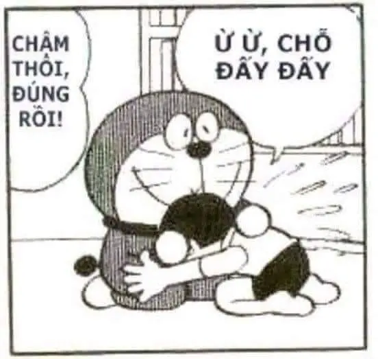 Doraemon meme với biểu cảm dễ thương