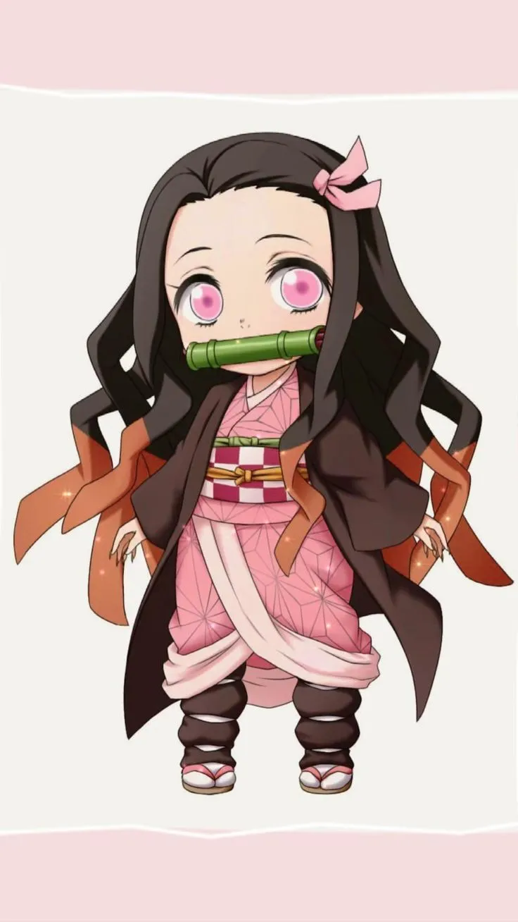 Hình ảnh của Nezuko Chibi rất tuyệt nhưng vẫn giữ cho sự dễ thương dễ thương.