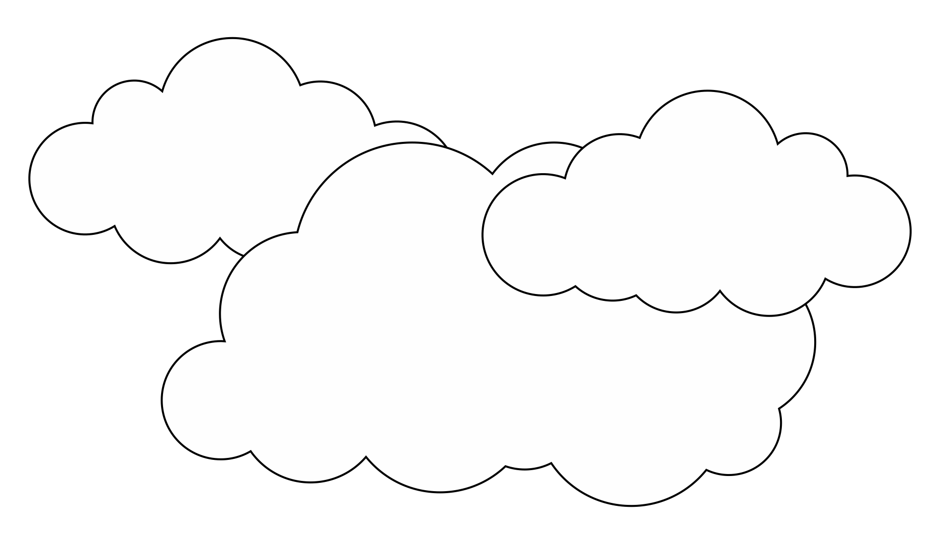 Cute cloud painting, helping children learn to color through each drawing.