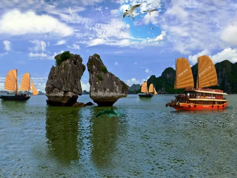 Ảnh của Ha Long Bay là biểu tượng tự nhiên Việt Nam