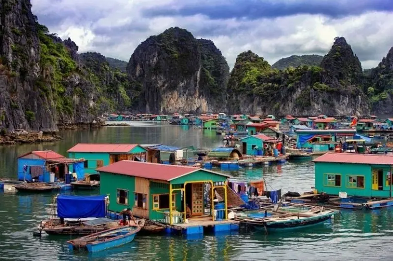 Ảnh của Ha Long Bay làm nổi bật sự pha trộn của thiên nhiên