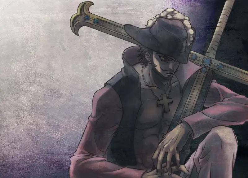 Dracule Mihawk xuất hiện trong The Glory of the Legend