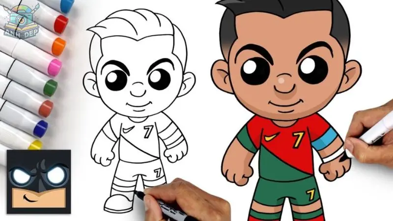 Khám phá 222+ tranh tô màu Ronaldo cho bé yêu thích bóng đá