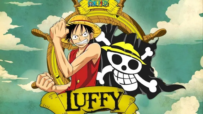 Luffy đứng một mình, đối diện với biển rộng lớn.