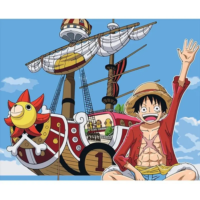 Tình bạn giữa Luffy và đồng đội thông qua mỗi bức ảnh anime.